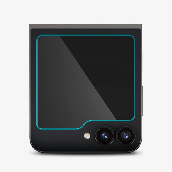 Dán cường lực Spigen Glas.tR EZ Fit Transparency cho Samsung Galaxy Z Flip 6 - Hàng chính hãng