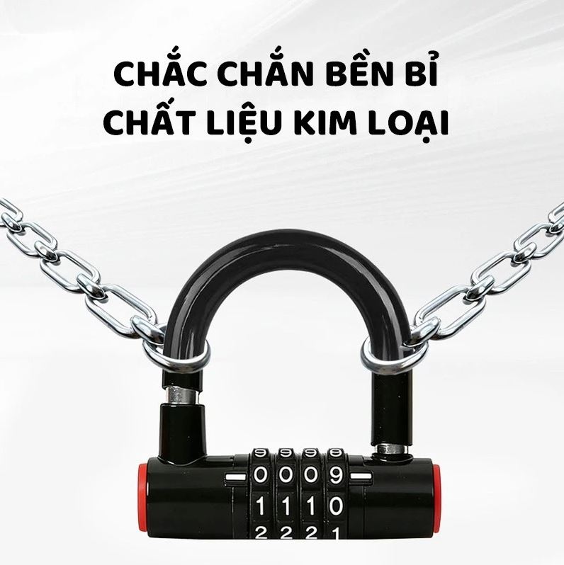 Ổ Khoá Mật Mã 4 Số Chữ U Mini D Danido – Chống Trộm Hiệu Quả, Bảo Mật Cao, Thay Đổi Mật Khẩu Linh Hoạt