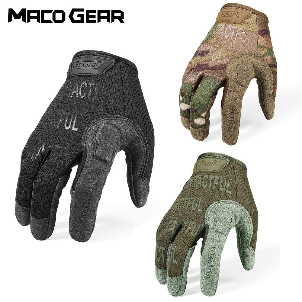 Găng Tay Chiến Thuật Quân Sự Quân Đội Full Ngón Nam Airsoft Đạp Xe Thể Thao Cắm Trại Huấn Luyện Đi Xe Đạp Bóng Sơn Nhẹ Camo