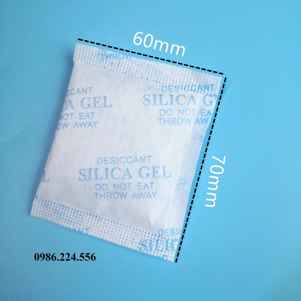 Gói hút ẩm tủ quần áo hạt hút ấm thực phẩm máy ảnh cho giày túi xách Silica Gel các loại gói 500 gr