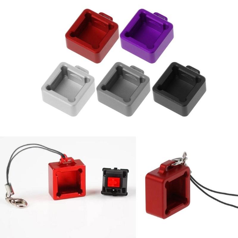 HSV Metal CNC Aluminum MX Switches Tester Base for Mechanical Keyboard Switches Keycap Keychain Toys Stress Relief Gifts