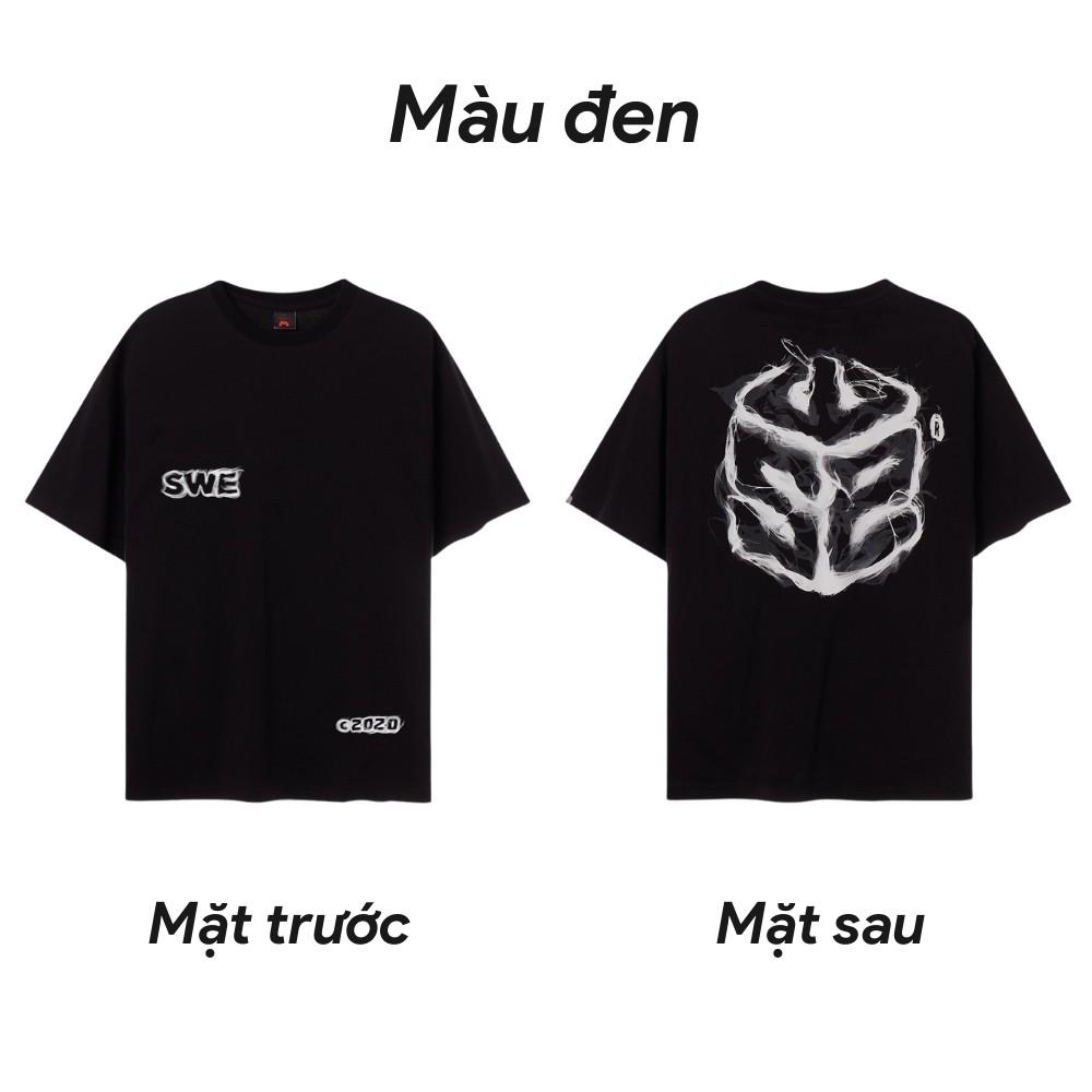 Áo Thun tay lỡ SWE Cube Smoke Tee form rộng Unisex nam nữ phong cách Ulzzang
