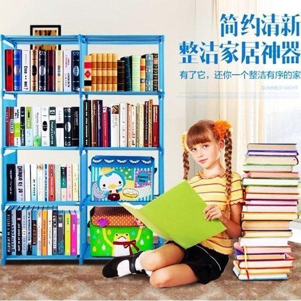 Kệ Sách bằng vải 4 tầng,2 buồng 8 ngăn/ Kệ để đồ trang trí