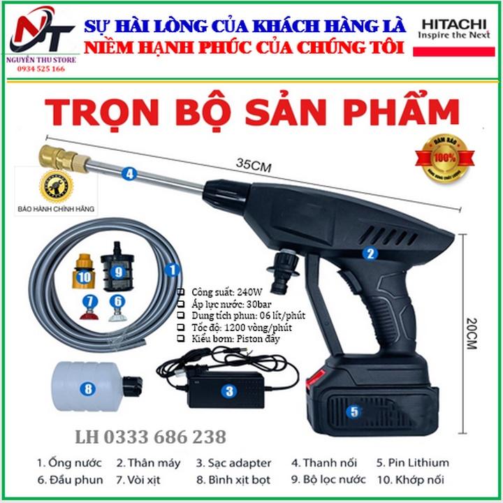 Máy rửa xe pin HITACHI, hàng chính hãng