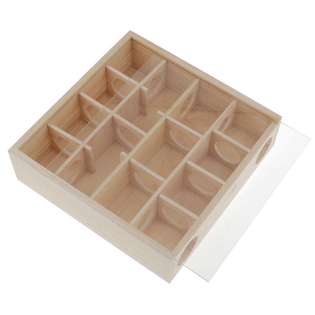 Pet Hamster Wooden Maze Tunnel Gerbil Rat Mouse Mice Small Animal Play Toys