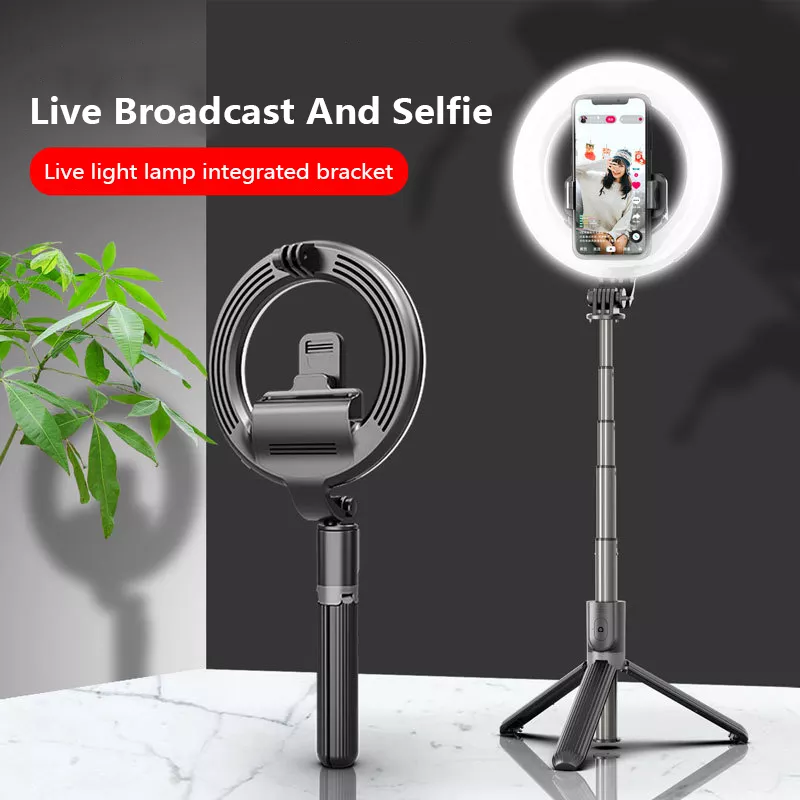 Gậy chụp ảnh tự sướng Selfiecom L07 có đèn led 3 chế độ - Tích hợp tripod và remote bluetooth chụp từ xa, hỗ trợ livestream hiệu quả - Hàng chính hãng