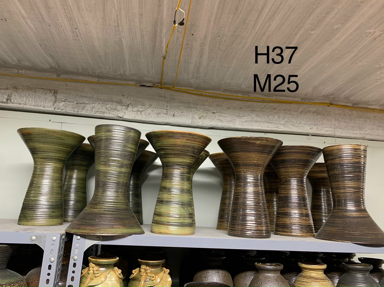 Lọ hoa loa to gốm sứ Bát Tràng cao 37cm