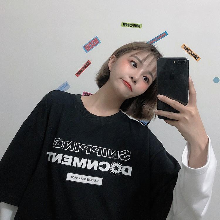 Áo thun cặp đôi nam nữ form rộng, áo phông tay lỡ ATL187