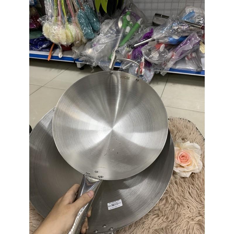 chảo inox 1 quai