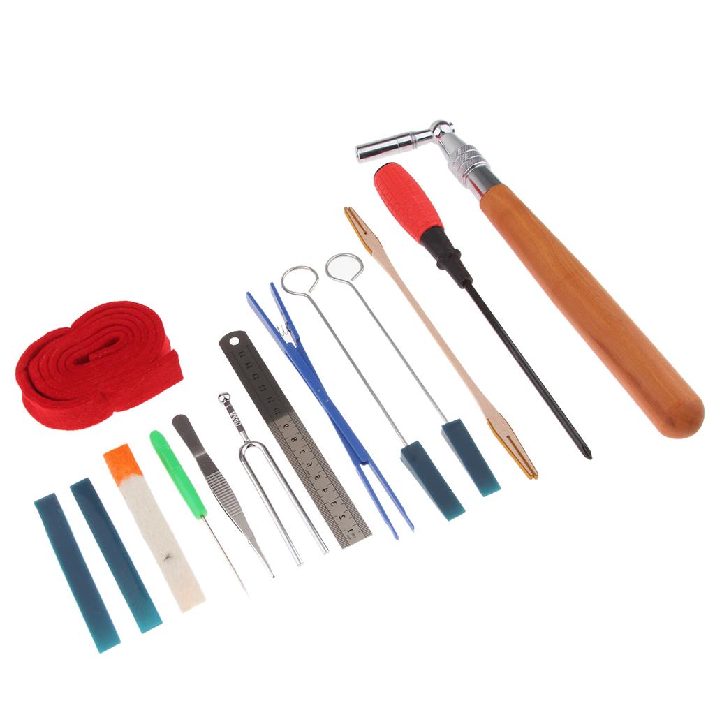 Chuyên Nghiệp Đàn Piano Chỉnh Bộ 14 Món Đàn Piano Bắt Sóng Dụng Cụ Bao Gồm Điều Chỉnh Tắt Tiếng Cờ Lê...