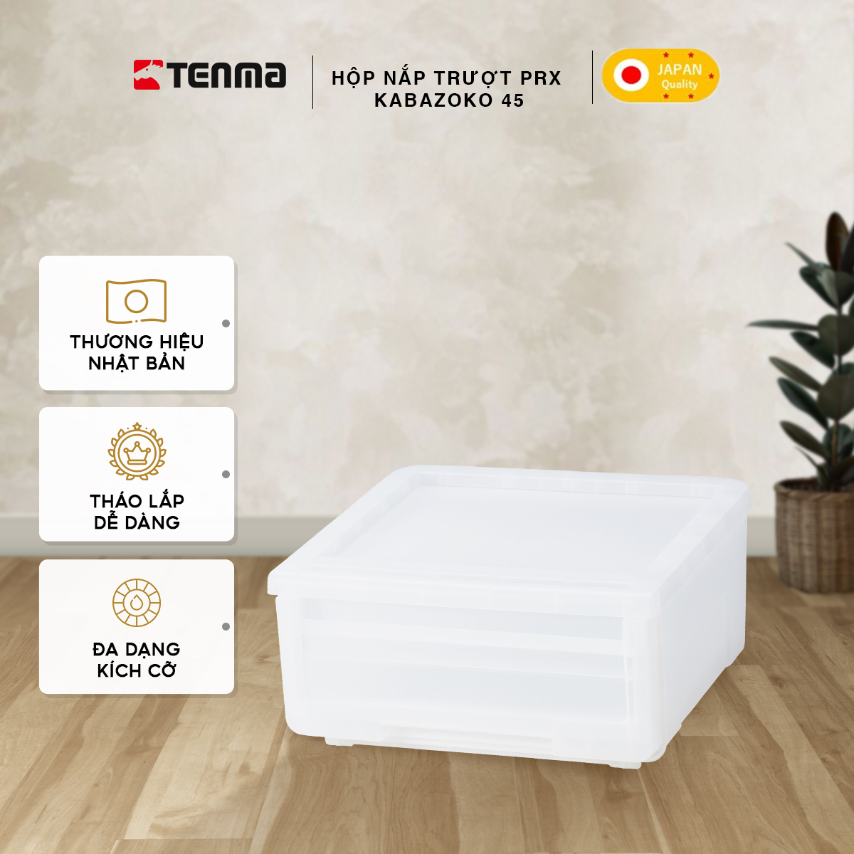 Hộp Ngăn Kéo Nhựa Đa Năng TENMA, PRX Kabazoko 45