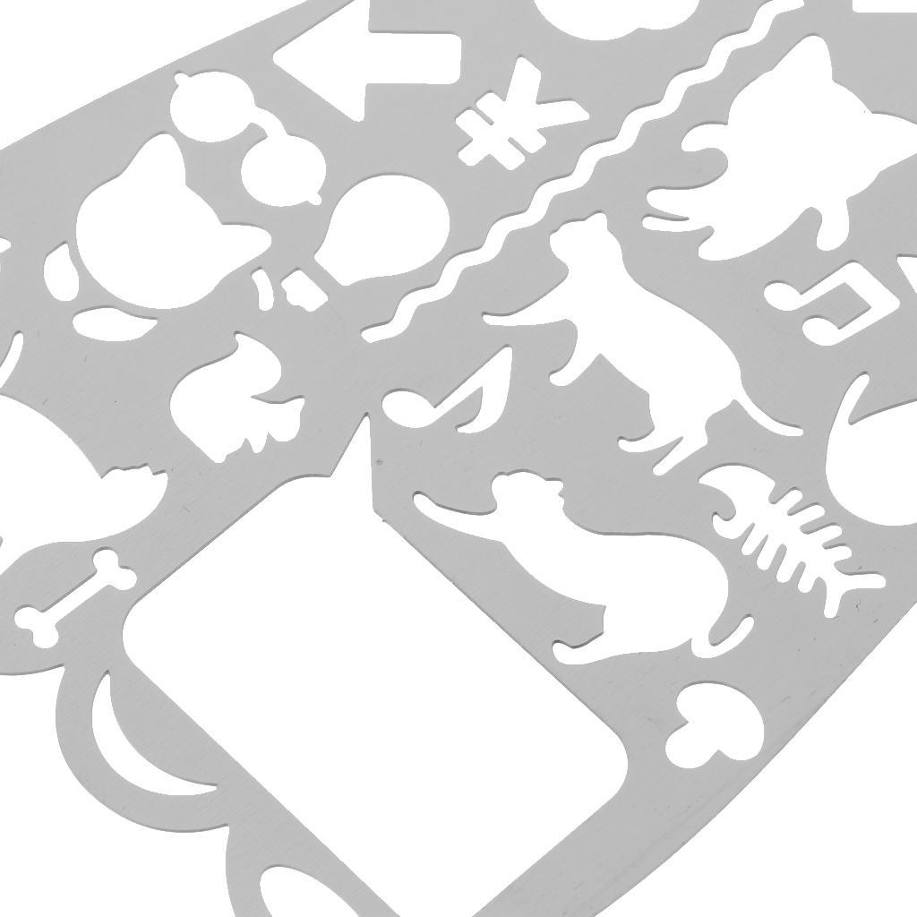 Ruler Bookmark for Journal Note Book Diary Hollow Ruler Drawing Template