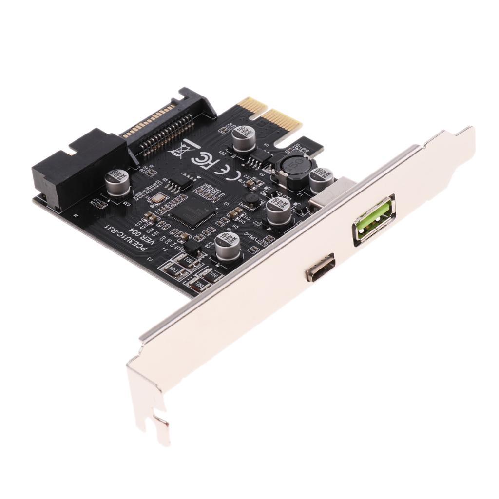 USB 3.1 Type C Interface PCI-E Expansion Card Linux WinXP