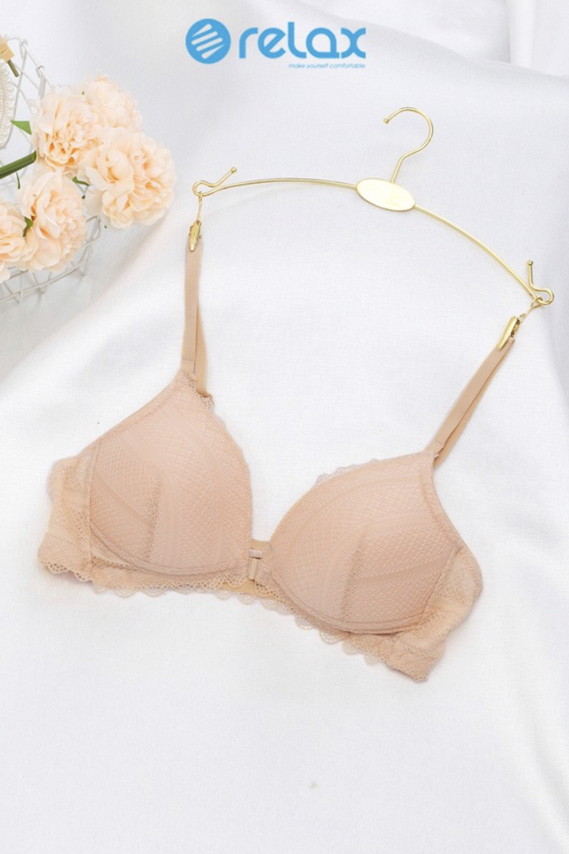 Áo Lót Bralette Không Gọng Relax RAY004 Cài Trước