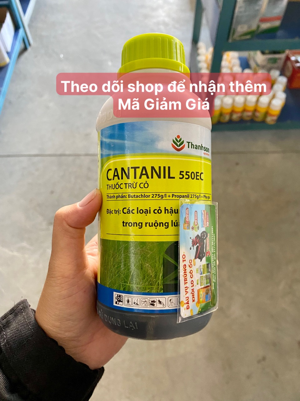 Thuốc diệt cỏ hậu nảy mầm CANTANIL 550EC