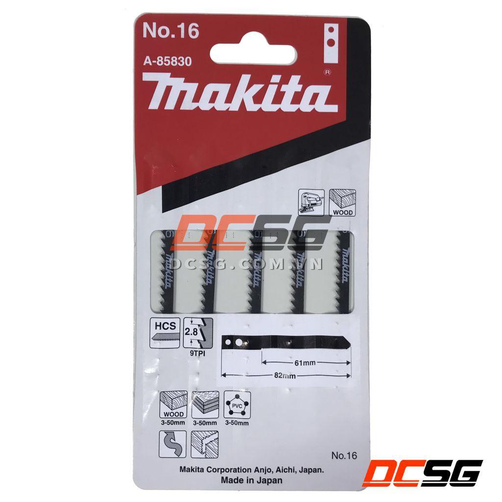 Lưỡi cưa lọng cắt lượn gỗ chuôi có lỗ No.16 Makita A-85830 | DCSG
