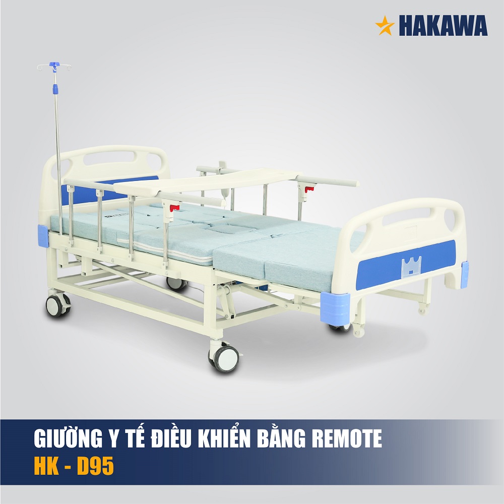 GIƯỜNG BỆNH Y TẾ CAO CẤP ĐIỀU KHIỂN BẰNG REMOTE HAKAWA HK-D95 - HÀNG CHÍNH HÃNG