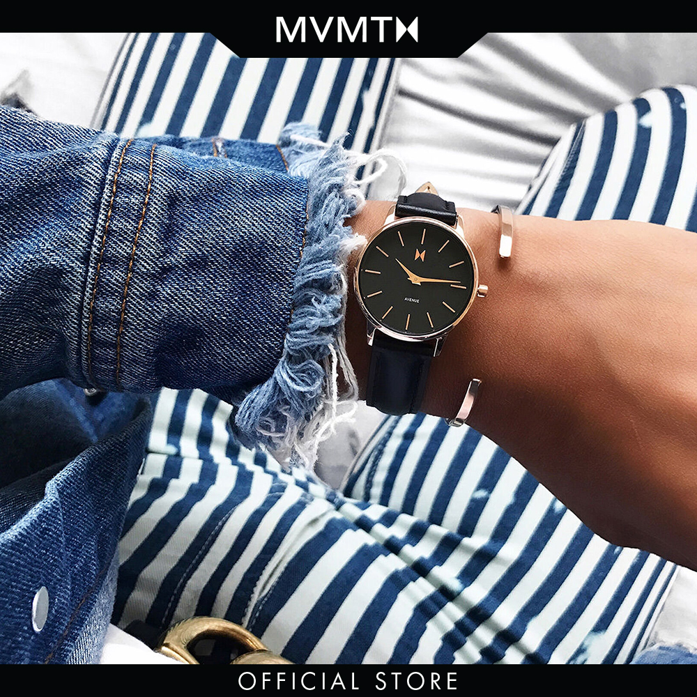 Đồng hồ Nữ MVMT dây da 28mm - Avenue MA01-RGBL