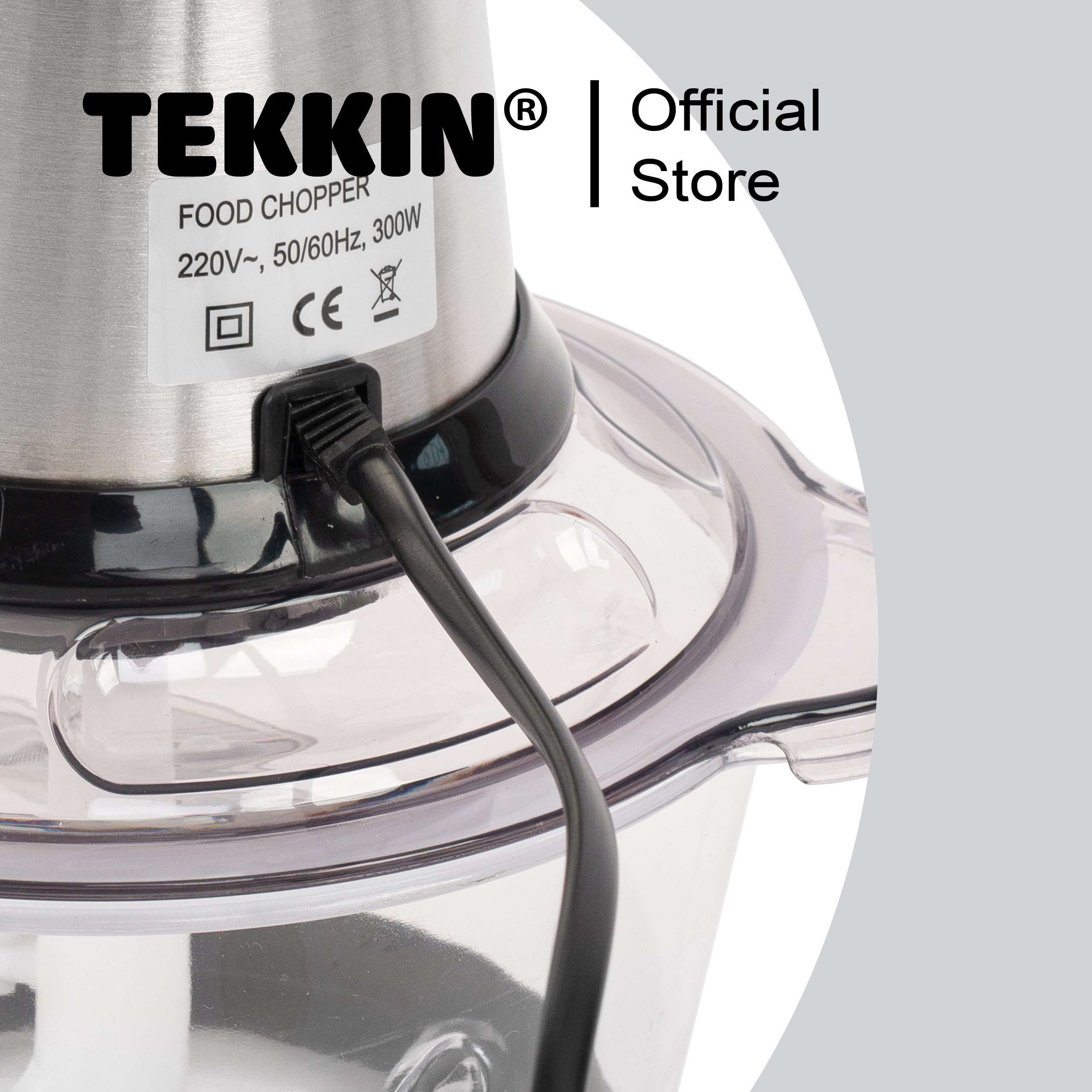 Máy xay thịt thực phẩm đa năng TEKKIN A6 động cơ đồng nguyên chất 100% công suất 300W  bảo hành 12 tháng - hàng chính hãng