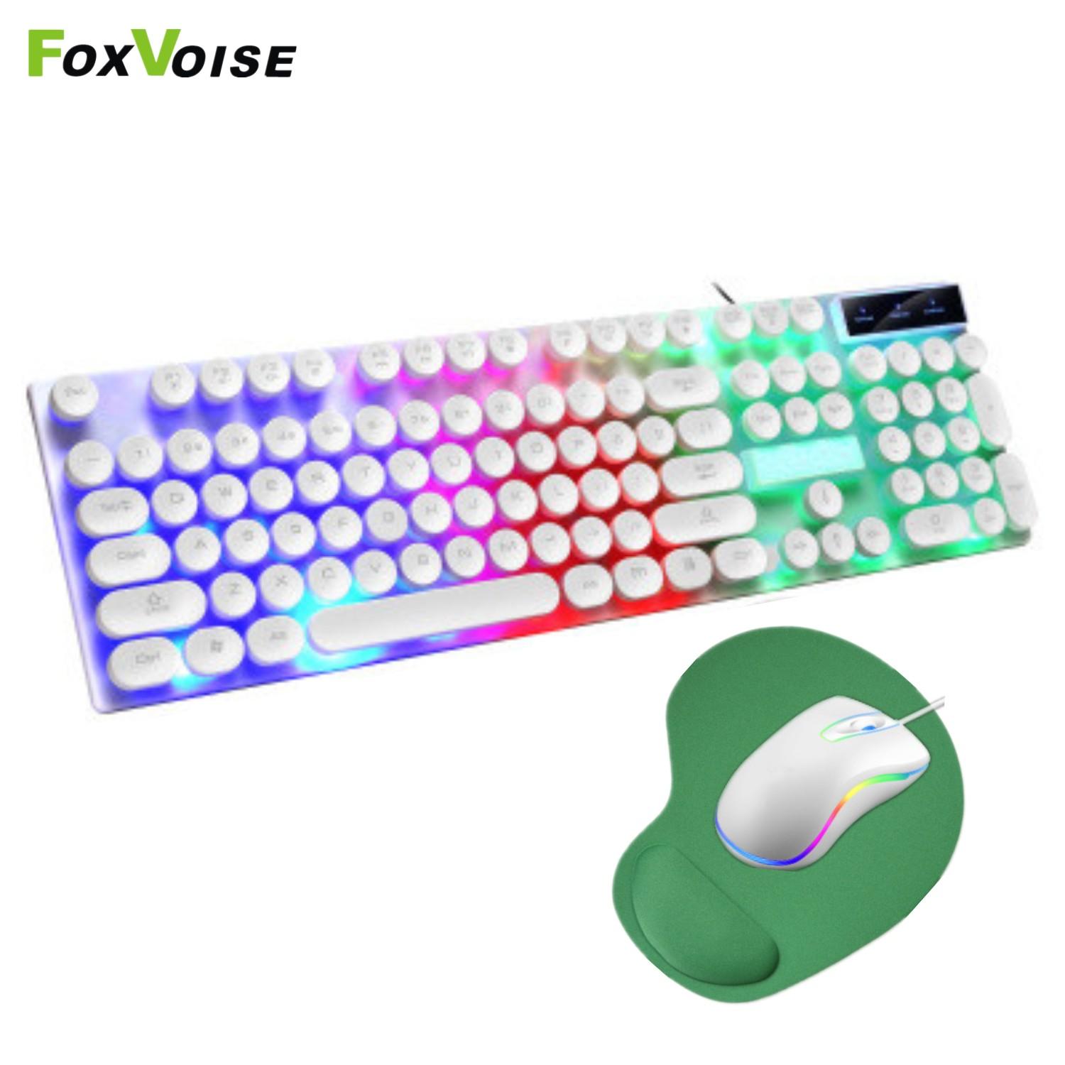 Game Thủ Bàn Phím Chuột Bàn Phù Hợp Với Bộ USB Có Dây LED Nền RGB Đình Chỉ Punk Nút Bàn Phím Và Chuột Cho Máy Tính máy Tính