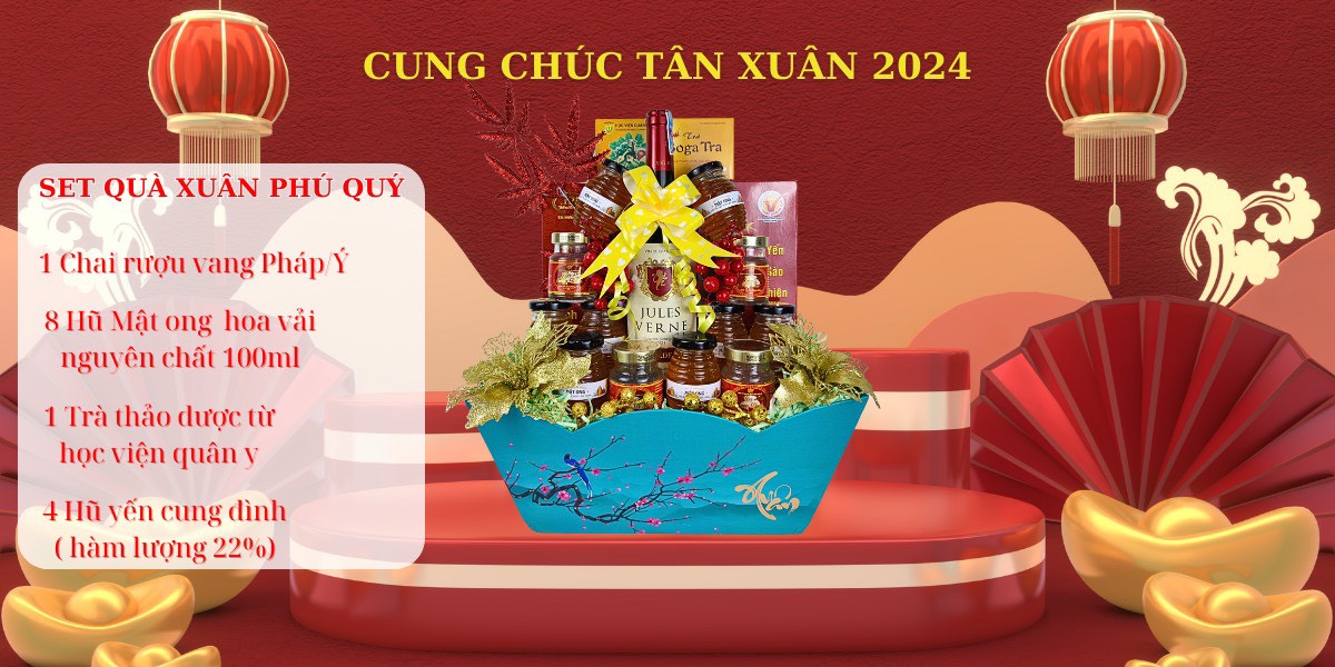 Set quà tết 2024 - Set Quà Tết Xuân Phú Quý