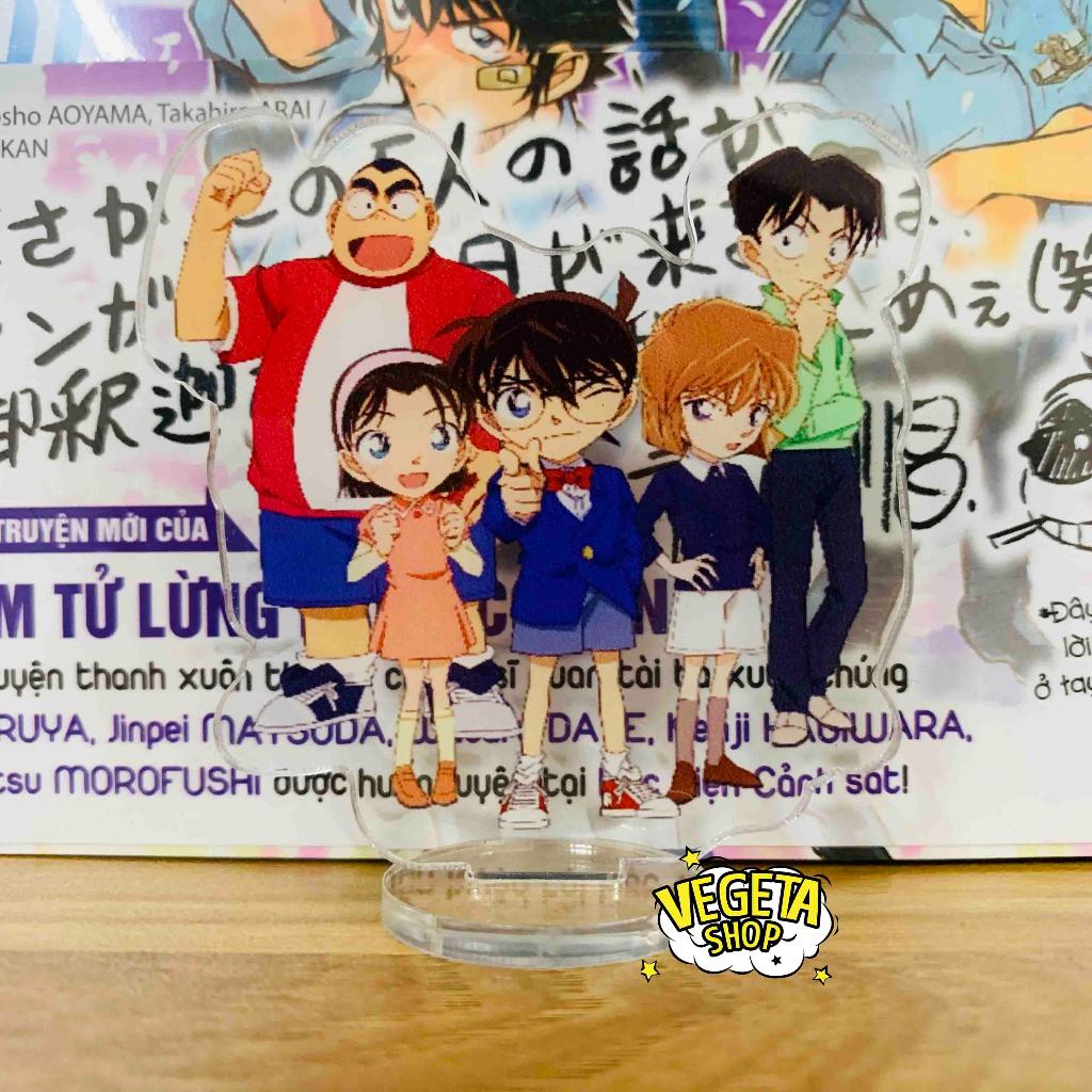 Mô Hình Tượng Standee Acrylic Mica 2 mặt cao 6,5cm - Conan Haibara Ran Mori Ayumi Mitsuhiko Genta Đội Thám tử nhí lớp 1B