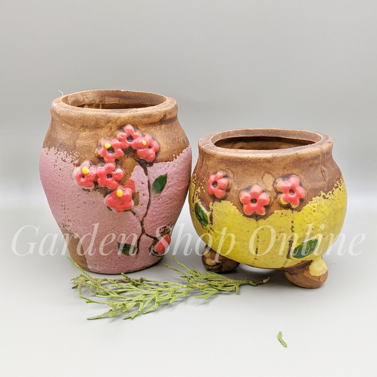 Chậu gốm sứ trồng sen đá mini