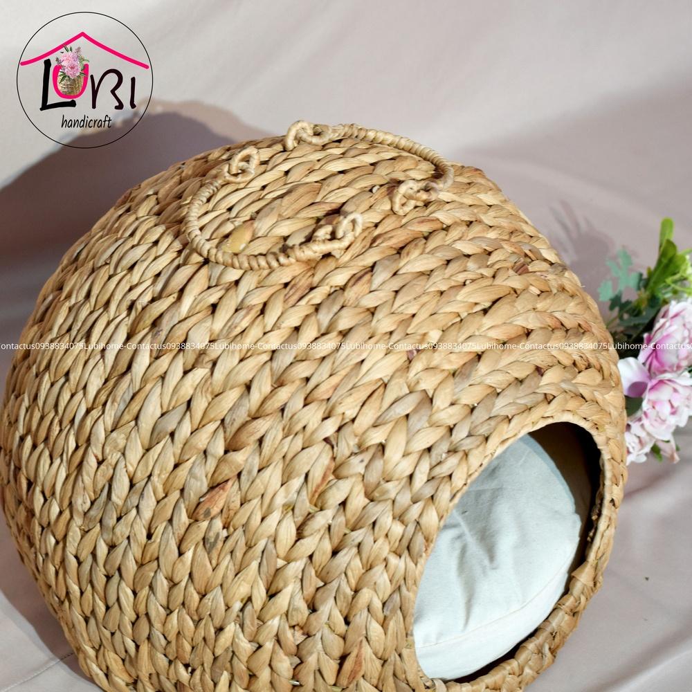 - Nhà thú cưng đan lục bình - xinh xắn