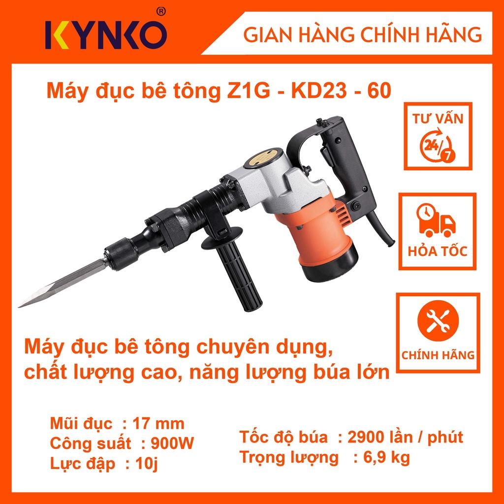 Máy đục bê tông cầm tay chính hãng Kynko Z1G-KD23-60 #6232 mạnh mẽ giá tốt