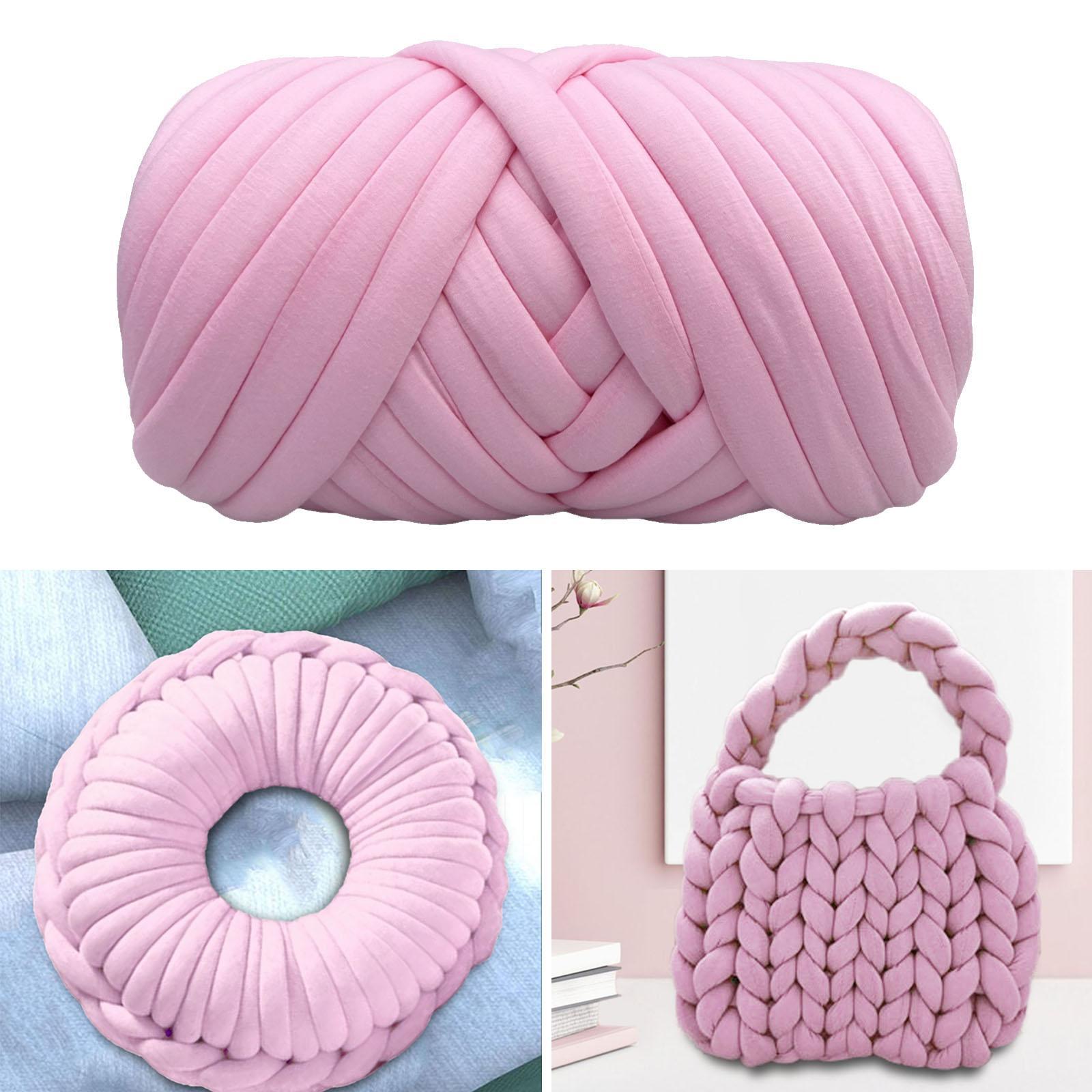 Giant Knitting Yarns Handmade Chunky Blanket Pillow DIY Hats Hand Crafts Mat