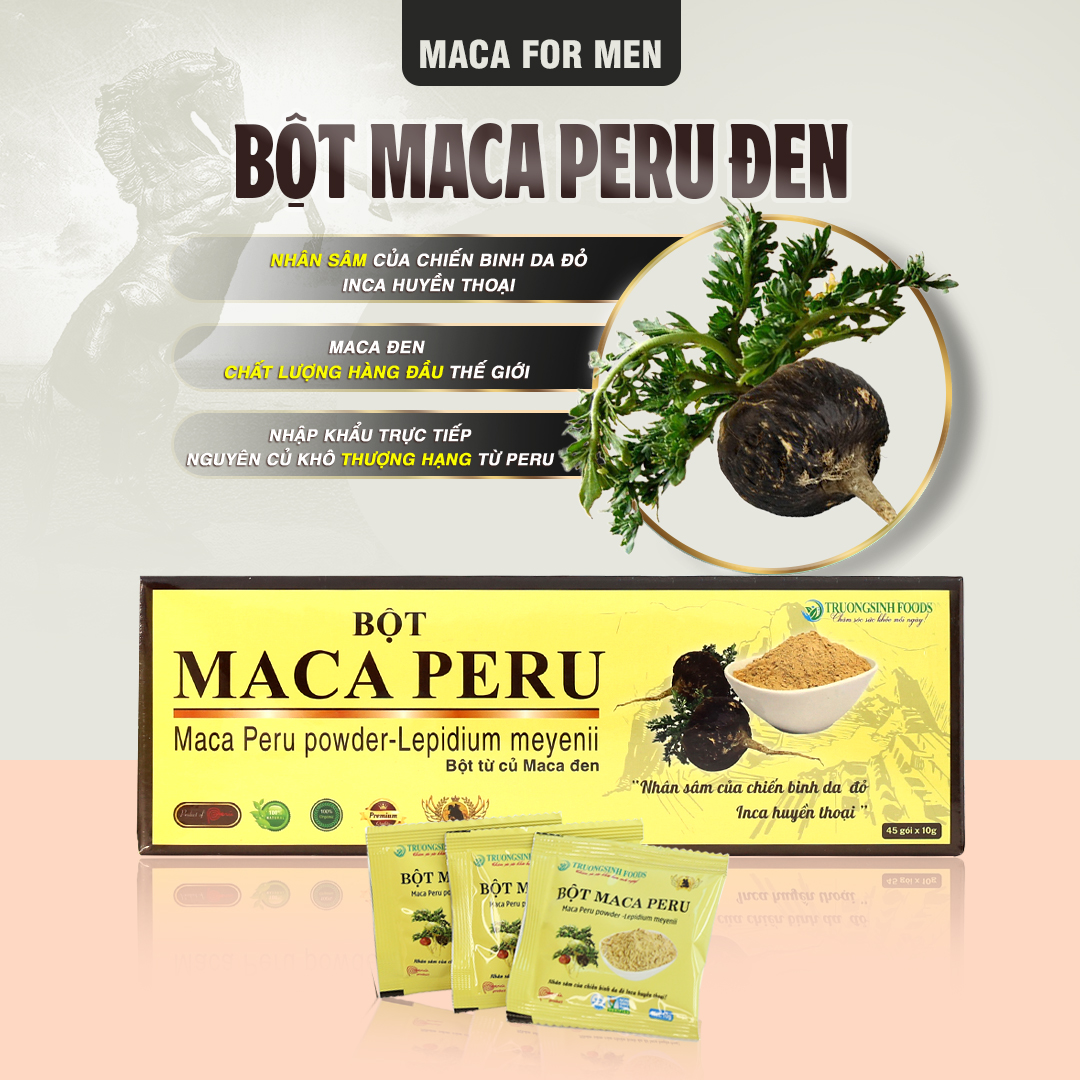 Sâm Bột Maca Peru màu Đen
