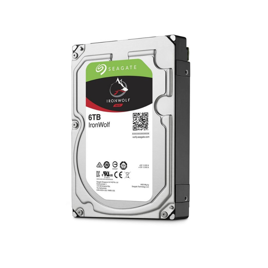 Ổ cứng HDD Seagate IronWolf 6TB ST6000VN001 3.5 inch SATA III 256MB Cache 5400RPM - Hàng chính hãng