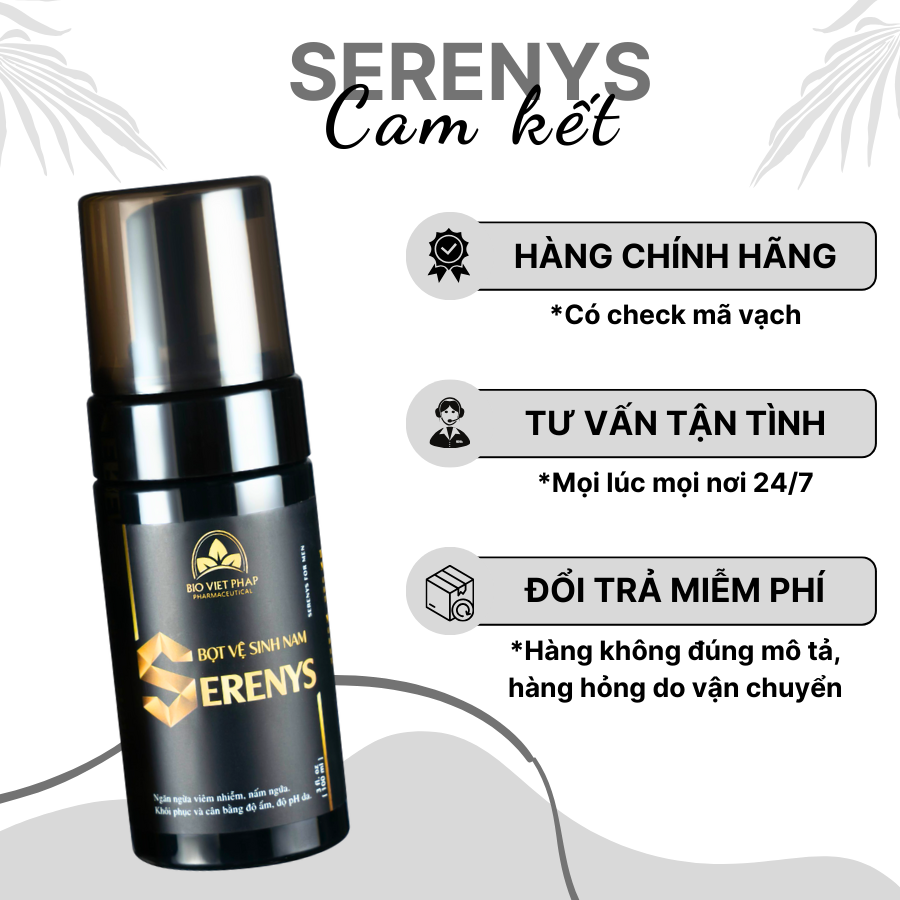 Bọt vệ sinh làm sạch khử mùi dành cho phái mạnh Serenys 100ml