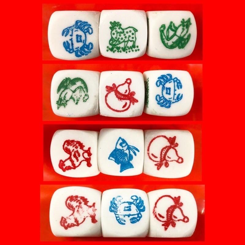 Bầu cua nhựa - combo 2 bộ lớn và nhỏ