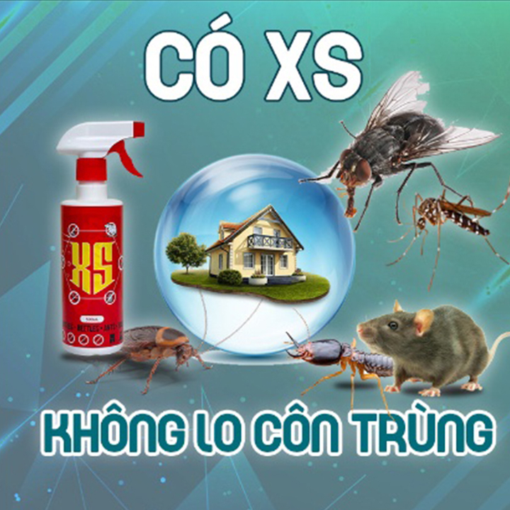 Xịt Đuổi Chuột XS Thái Lan Đuổi Chuột Trong Nhà, Gầm Máy Ô tô, Không Gây Độc Hại An Toàn cho Người