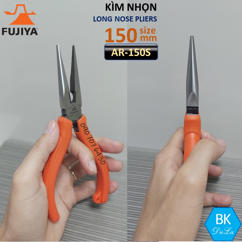 Kìm nhọn 6inch/ 150mm Fujiya AR-150S Kềm cắt dây thép đồng