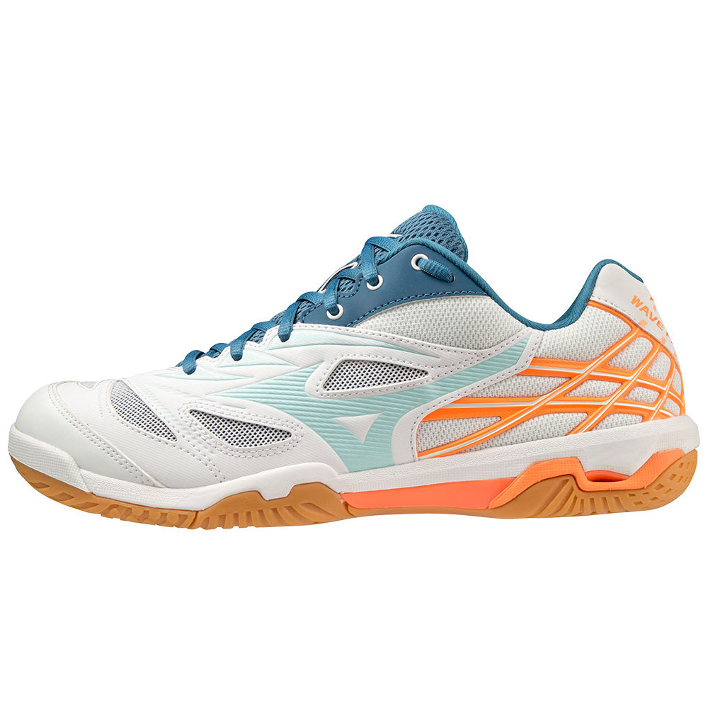 Giày cầu lông MIZUNO WAVE FANG NX 71GA205001 cho cả nam và nữ mẫu mới phiên bản màu trắng-tặng tất thể thao bendu