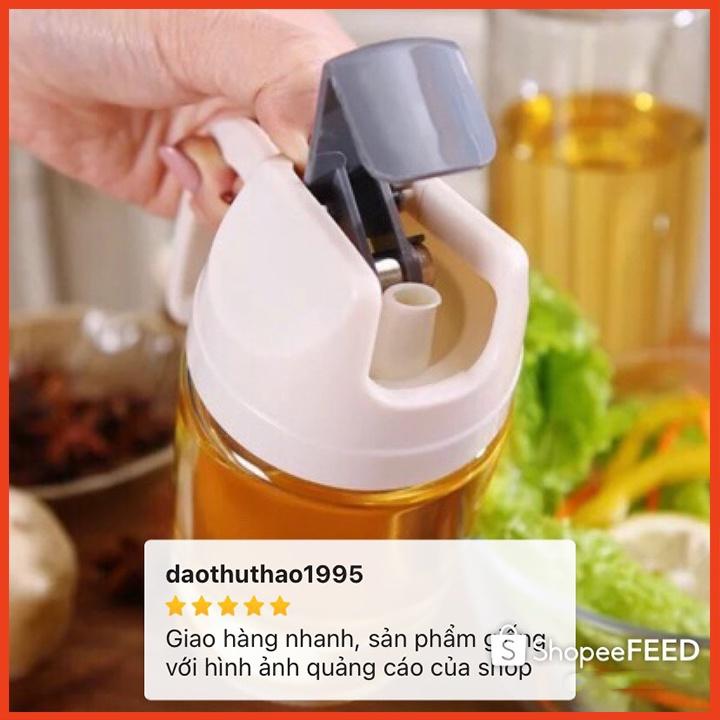 Lọ đựng dầu ăn, lọ đựng nước mắm thủy tinh cao cấp 600ml