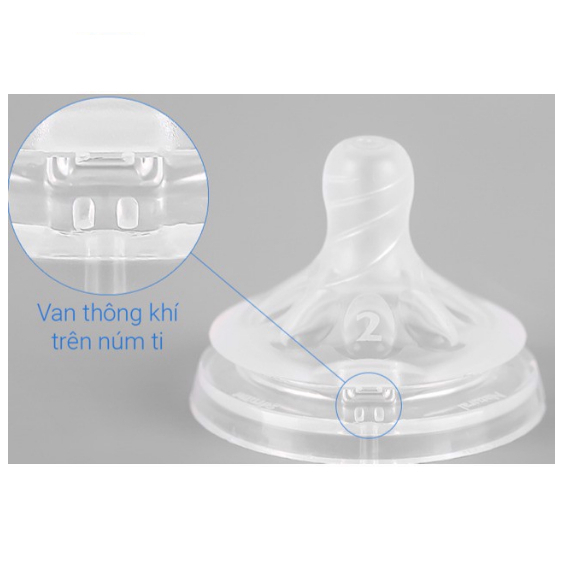 Bình sữa thủy tinh Avent Natural mô phỏng tự nhiên đơn 120ml/240ml, được chọn ty