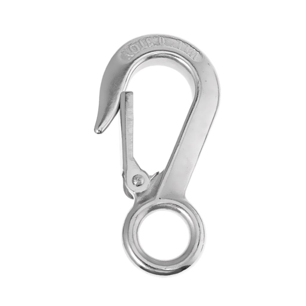 Marine Grade 304 Stainless Steel Boat Snap Eye Hook Fixed Type