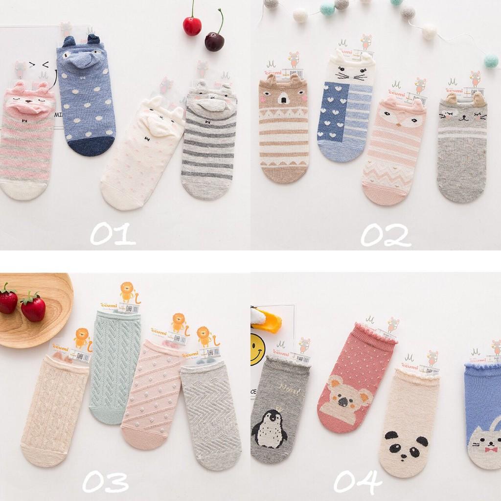 Set 4 đôi tất trẻ em 5ix