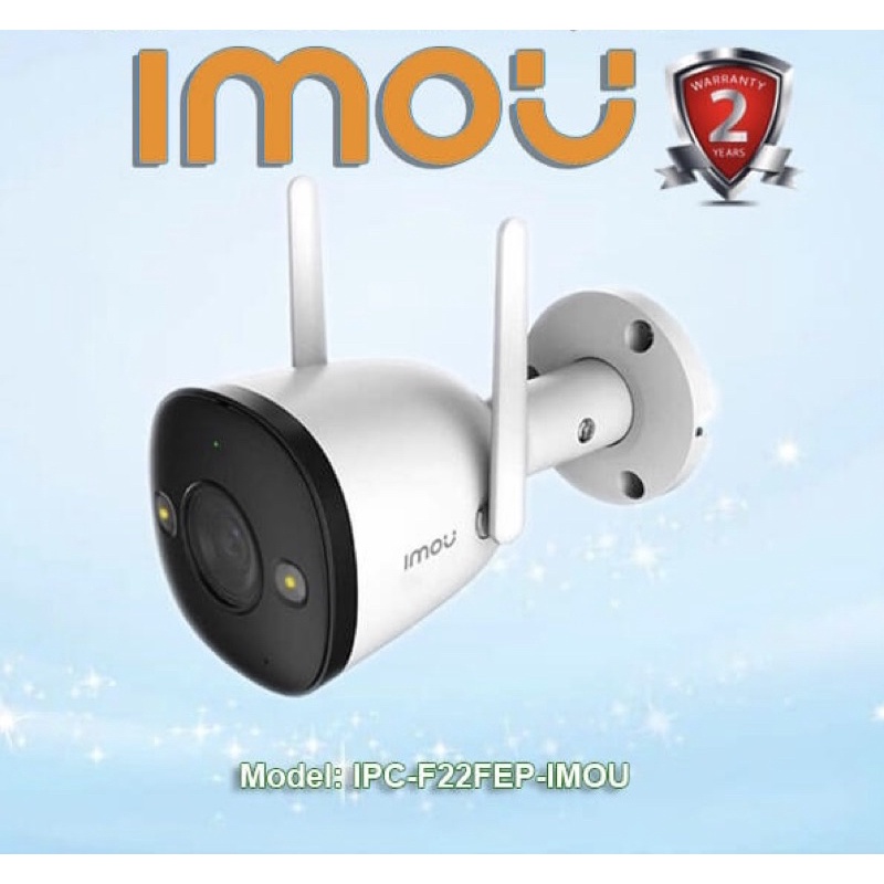 Camera Wifi Imou ngoài trời  F22FEP 2MP- đàm thoại 2 chiều có màu ban đêm - Hàng chính hãng