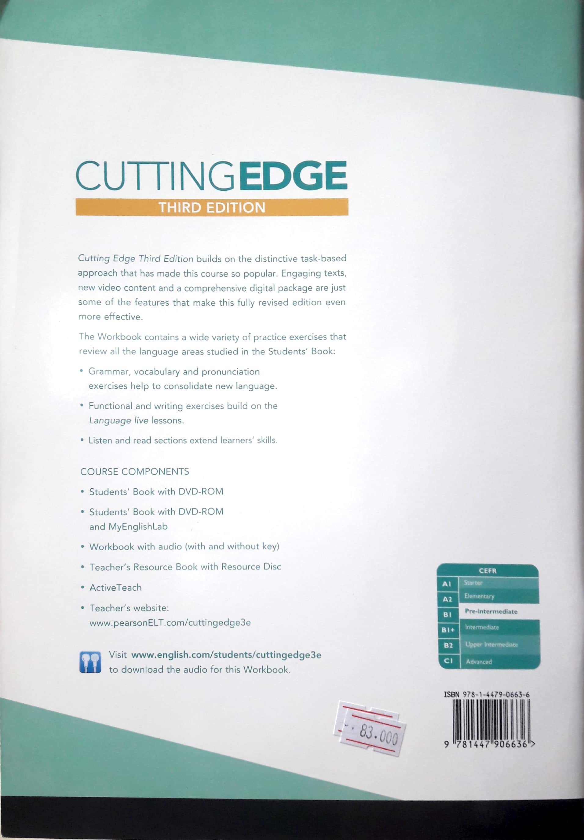 Cutting Edge: Pre-Intermediate Workbook with Key