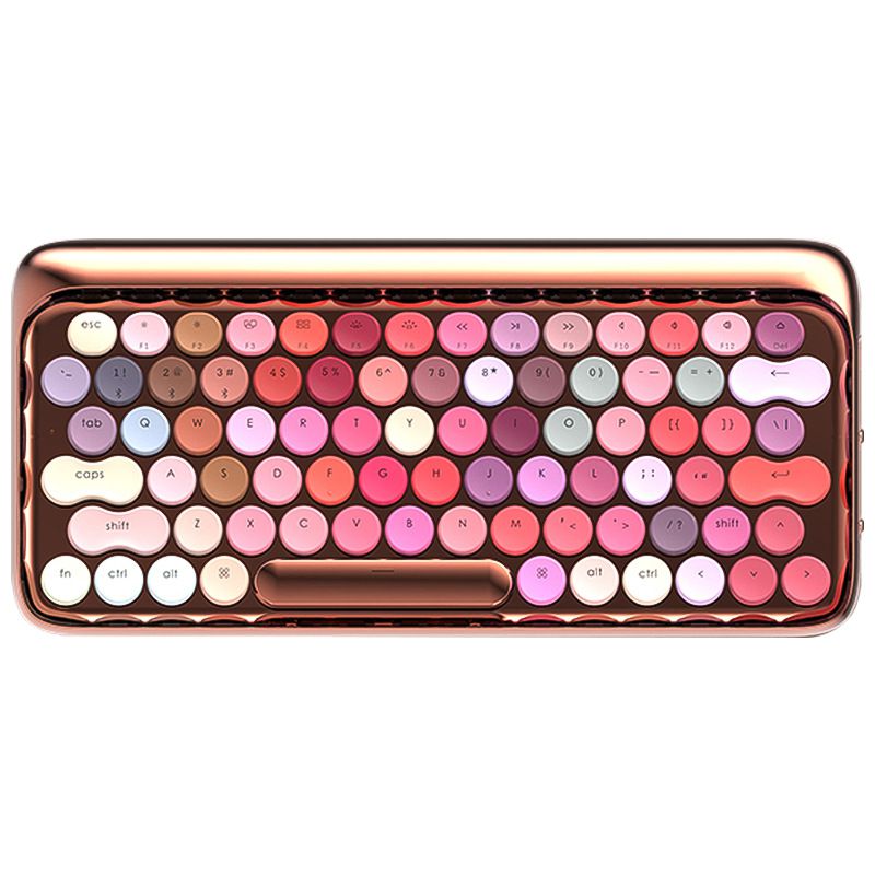 Bàn phím cơ Bluetooth Lofree Make up Bloom Rose Gold Series - Hàng Chính Hãng