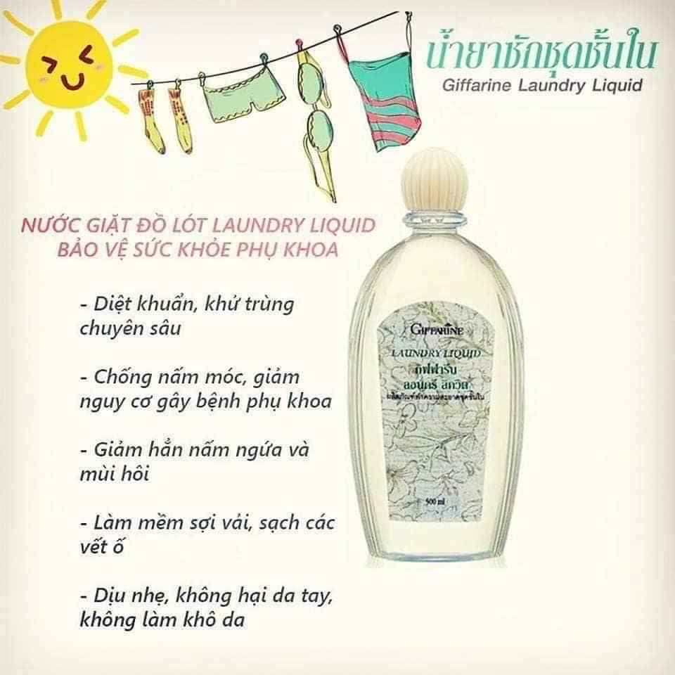 NƯỚC GIẶT ĐỒ LÓT GIFFARINE- duyệt khuẩn- Chống nấm móc- làm mền vải và đặt biệt tẩy bay vết bẩn- hàng chính hãng thái lan