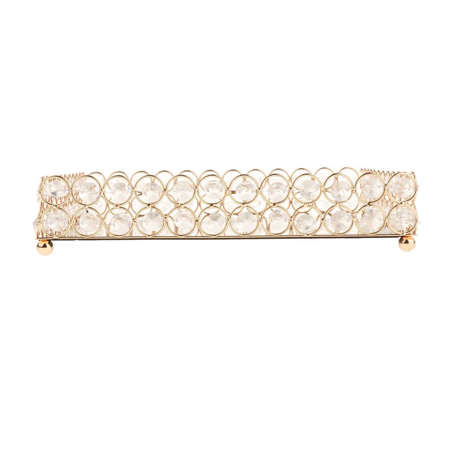 Mirrored Vanity Tray Cosmetic Trinket Tray Organizer Holder Ornament