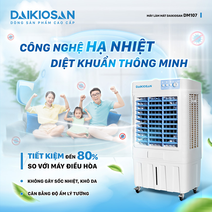 Quạt điều hòa dân dụng Daikiosan DM107 - Hàng chính hãng