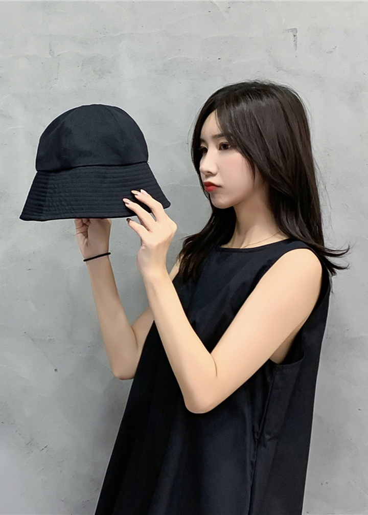 Nón Bucket Sụp Vành Ngắn Mũ Bucket Cụp Idol NK486, Nón Bucket Trơn Thời Trang Dành Cho Cả Nam Và Nữ Màu Đen