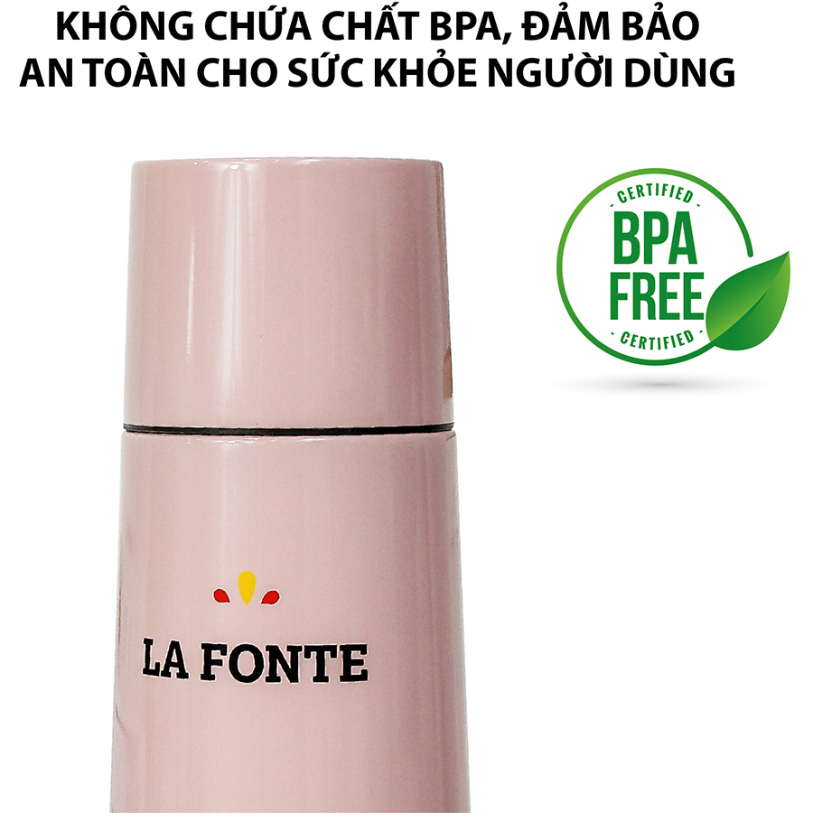 Bình Giữ Nhiệt La Fonte (370ml) Màu Hồng - 000891