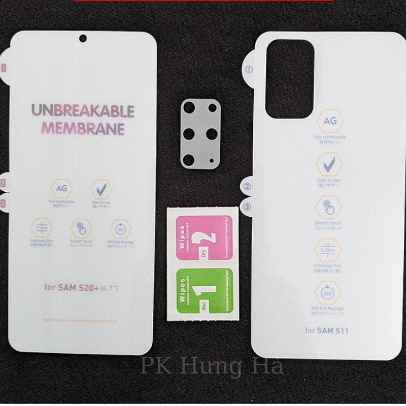 MIẾNG DÁN DẺO PPF TRONG,PPF CHỐNG VÂN TAY CHO SAMSUNG S8 S9 S8+ S9+ S10 S10+ S11 S10E S11PLUS